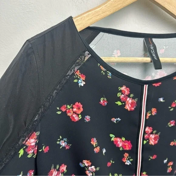 Marc Cain Floral Long Sleeve Blouse Size 8 - Picture 5 of 13